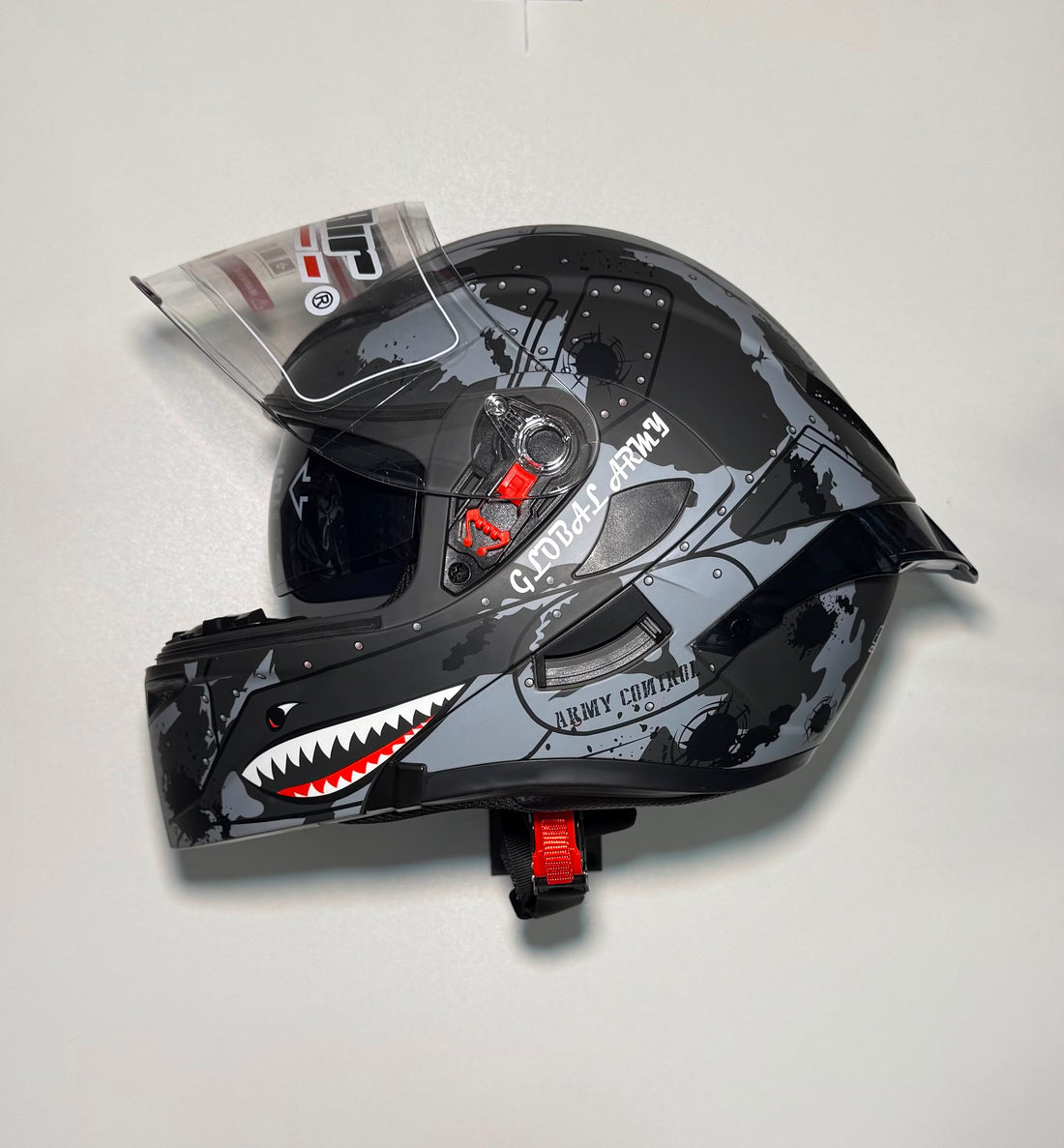 Super Air SP-902 Army helmet front view with Super Air visor branding