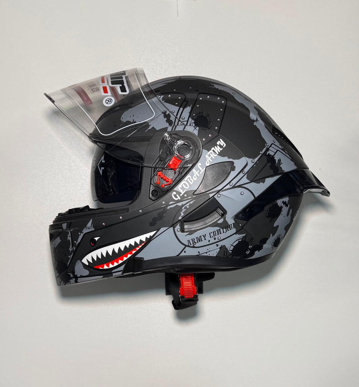 Super Air SP-902 Army helmet front view with Super Air visor branding
