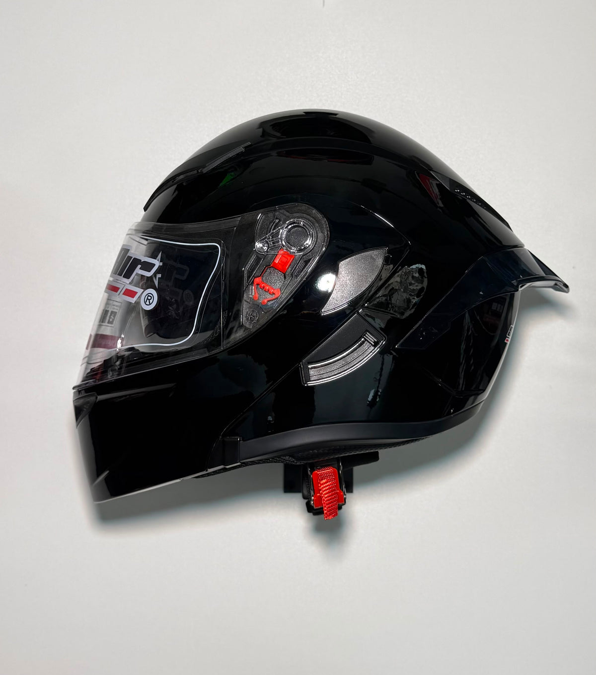 Super Air SP-902 Black helmet side view gloss finish