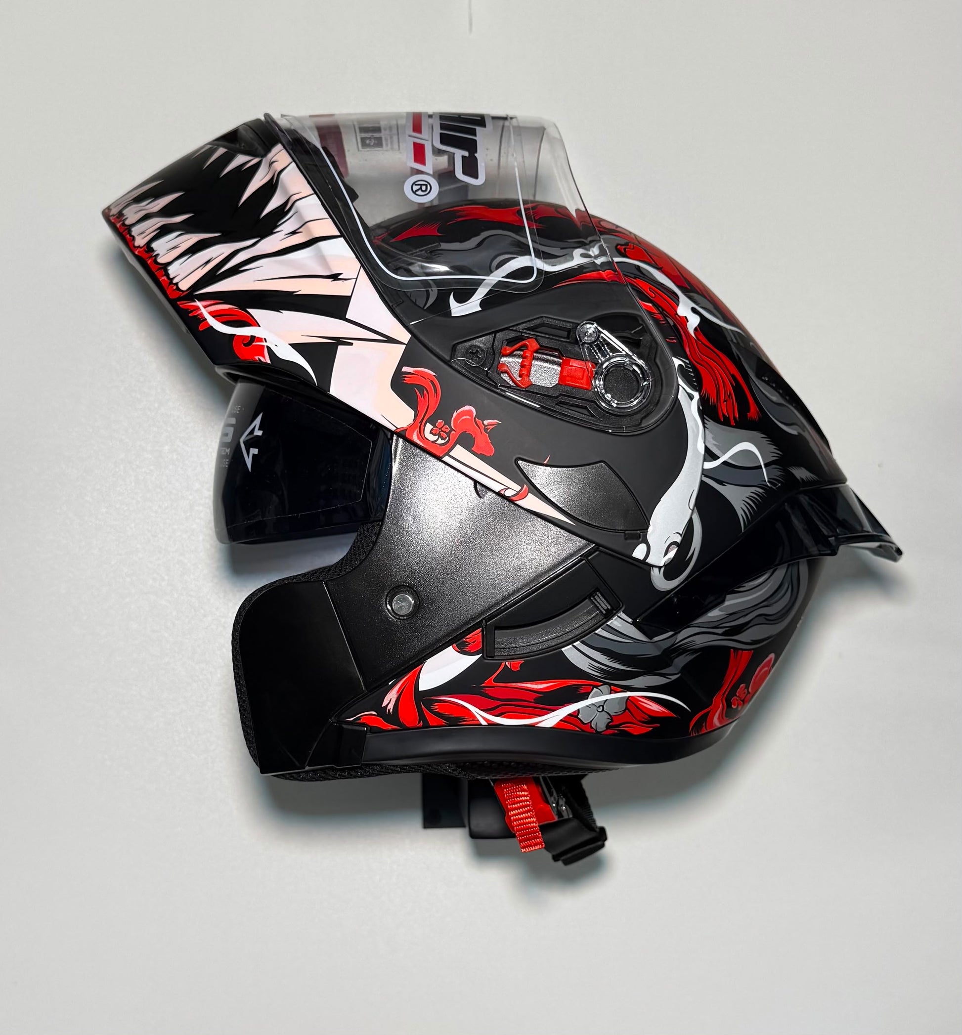 Super Air SP-902 Red helmet front view with Super Air branding